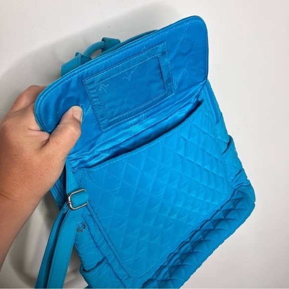 Vera Bradley teal‎ small backpack main image 5